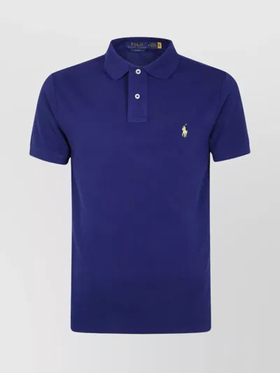 Polo Ralph Lauren Short Sleeve Polo Shirt In Blue