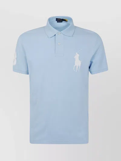 Polo Ralph Lauren Short Sleeve Polo Shirt In Blue
