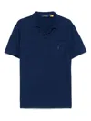 Polo Ralph Lauren Chest Pocket Polo Collar Short Sleeves In Newport Navy