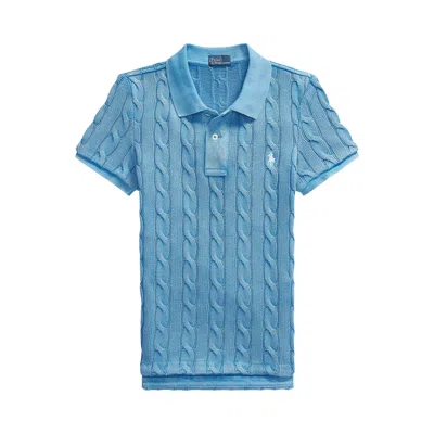 Pre-owned Polo Ralph Lauren Short-sleeve Polo Shirt 'colby Blue' | Women's Size S