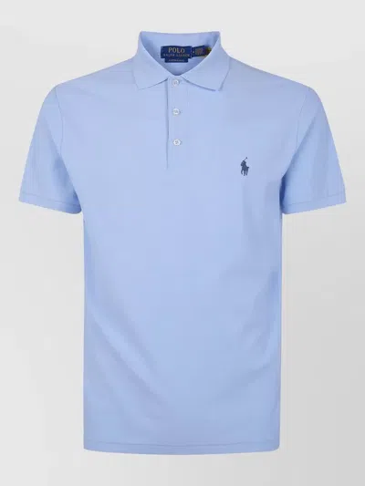 Polo Ralph Lauren Short Sleeve Polo Shirt Collar Style In Blue