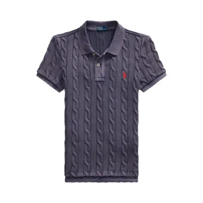 Pre-owned Polo Ralph Lauren Short-sleeve Polo Shirt 'newport Navy' | Blue | Women's Size S