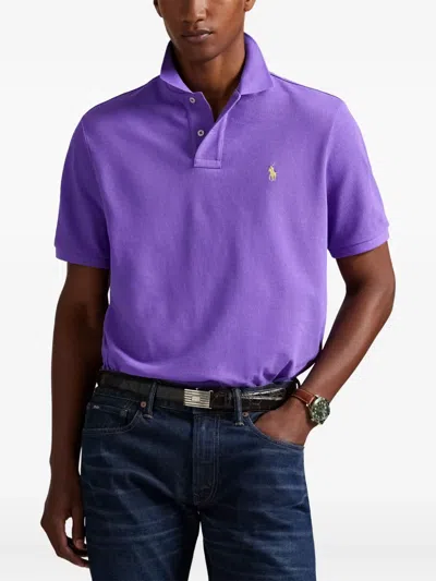 Polo Ralph Lauren Short-sleeve Polo Shirt In Purple