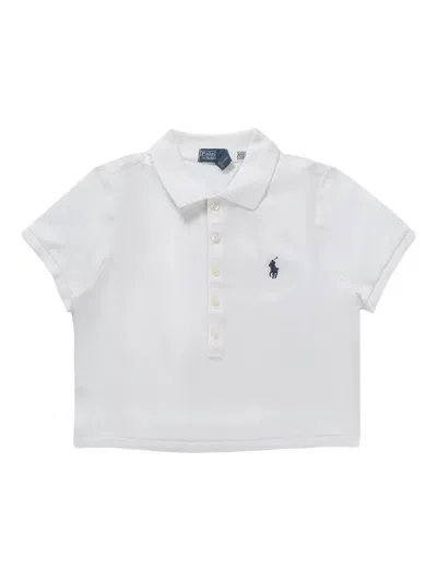 Polo Ralph Lauren Stretch Cotton Polo Shirt With Logo In White