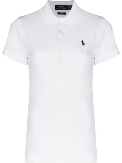 Polo Ralph Lauren Short-sleeved Logo Polo Top In White