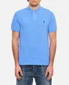 Polo Ralph Lauren Custom Slim Fit Short Sleeve Polo Shirt In Sky Blue