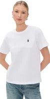 Polo Ralph Lauren Polo Pony Slim Cotton T-shirt In White