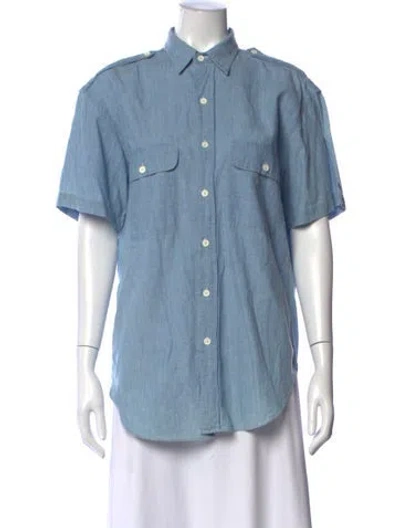 Pre-owned Polo Ralph Lauren Short Sleeve Polo W/ Tags In Blue