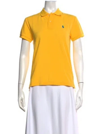 Pre-owned Polo Ralph Lauren Short Sleeve Polo W/ Tags In Yellow