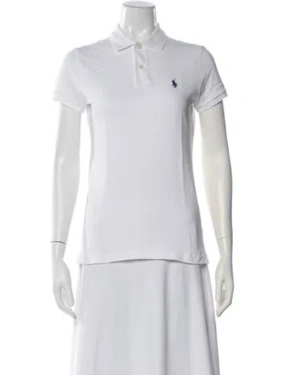 Pre-owned Polo Ralph Lauren Short Sleeve Polo In White