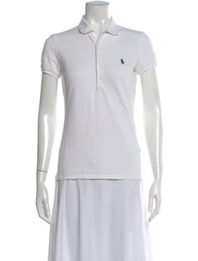 Pre-owned Polo Ralph Lauren Short Sleeve Polo In White