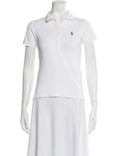 Pre-owned Polo Ralph Lauren Short Sleeve Polo In White