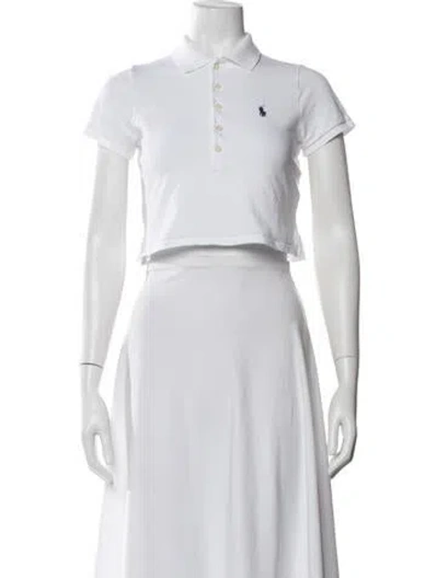 Pre-owned Polo Ralph Lauren Short Sleeve Polo In White