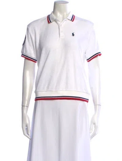 Pre-owned Polo Ralph Lauren Short Sleeve Polo In White