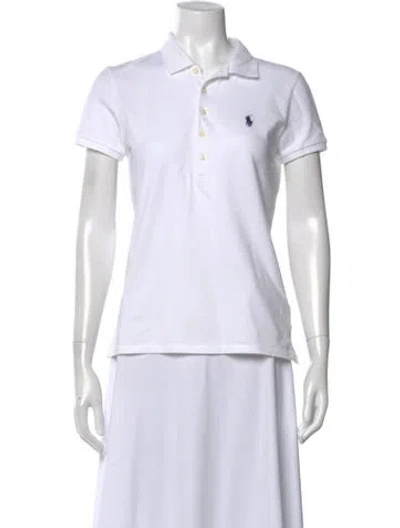 Pre-owned Polo Ralph Lauren Short Sleeve Polo In White
