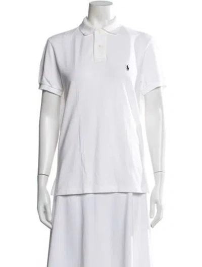 Pre-owned Polo Ralph Lauren Short Sleeve Polo In White