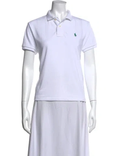 Pre-owned Polo Ralph Lauren Short Sleeve Polo In White