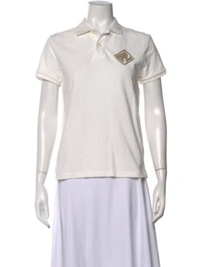Pre-owned Polo Ralph Lauren Short Sleeve Polo In White