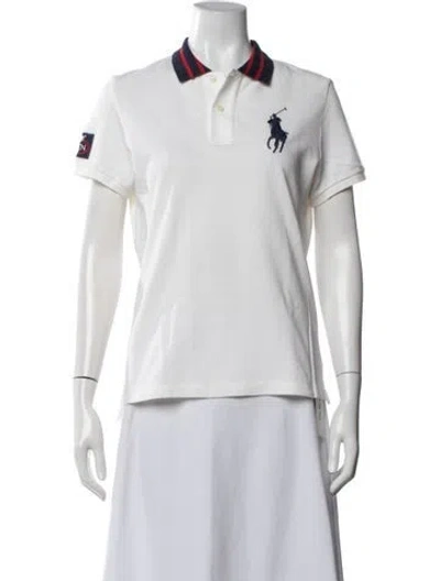Pre-owned Polo Ralph Lauren Short Sleeve Polo In White