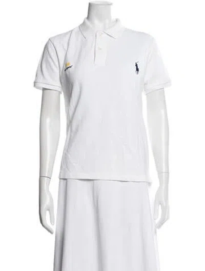 Pre-owned Polo Ralph Lauren Short Sleeve Polo In White