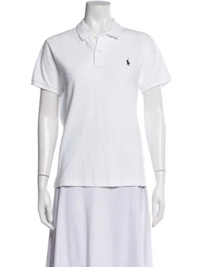 Pre-owned Polo Ralph Lauren Short Sleeve Polo In White