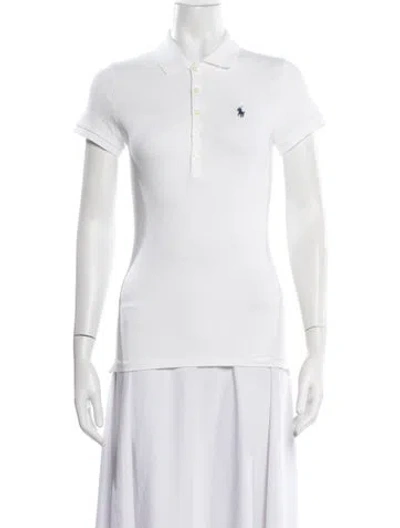 Pre-owned Polo Ralph Lauren Short Sleeve Polo In White