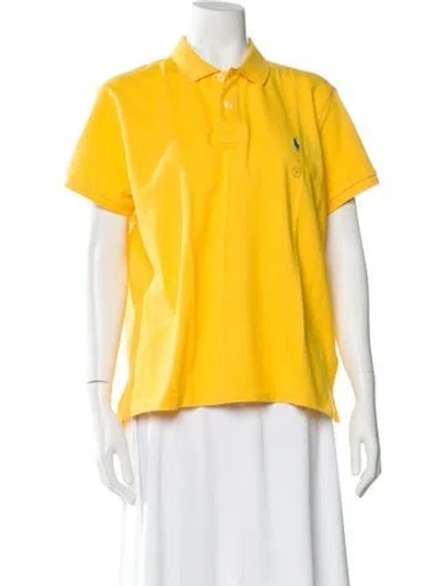 Pre-owned Polo Ralph Lauren Short Sleeve Polo In Yellow