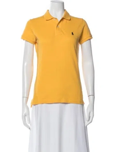 Pre-owned Polo Ralph Lauren Short Sleeve Polo In Yellow