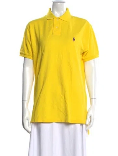 Pre-owned Polo Ralph Lauren Short Sleeve Polo In Yellow
