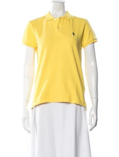 Pre-owned Polo Ralph Lauren Short Sleeve Polo In Yellow