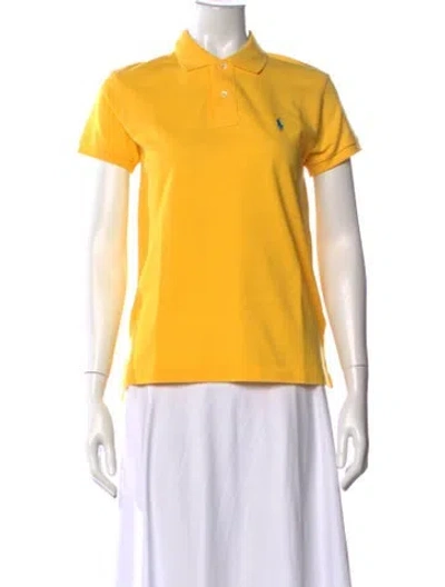 Pre-owned Polo Ralph Lauren Short Sleeve Polo In Yellow