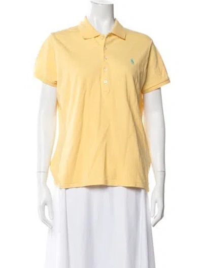 Pre-owned Polo Ralph Lauren Short Sleeve Polo In Yellow