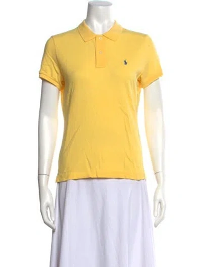 Pre-owned Polo Ralph Lauren Short Sleeve Polo In Yellow