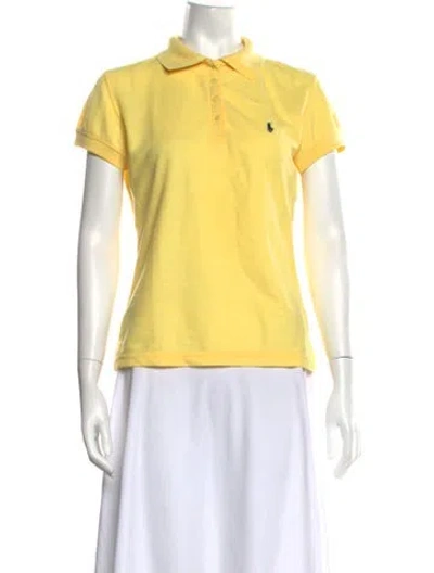 Pre-owned Polo Ralph Lauren Short Sleeve Polo In Yellow