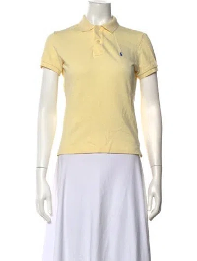 Pre-owned Polo Ralph Lauren Short Sleeve Polo In Yellow