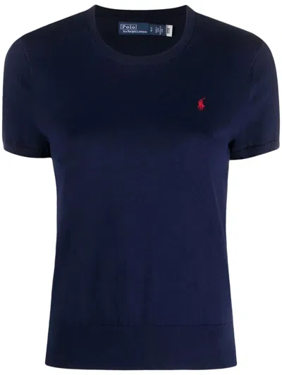 Polo Ralph Lauren Short Sleeve Pullover In Blue