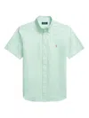 Polo Ralph Lauren Shirt Men's Oasis Green Cotton Classic Fit Button Down Mcww167 In Green