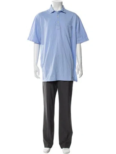 Pre-owned Polo Ralph Lauren Short Sleeve Shirt In Blue