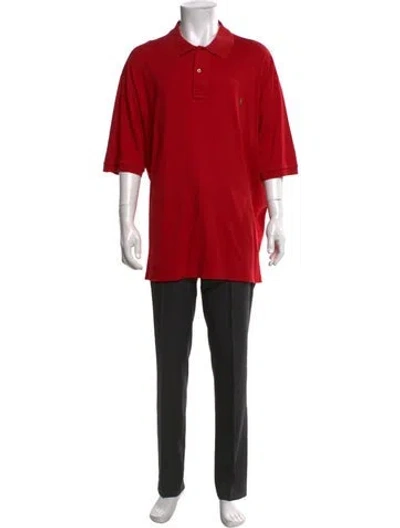 Pre-owned Polo Ralph Lauren Short Sleeve Shirt In Red