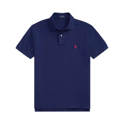 Pre-owned Polo Ralph Lauren Short-sleeve Slim Fit Mesh Polo 'newport Navy' | Blue | Men's Size Xl
