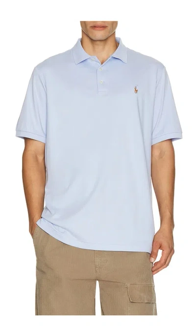 Polo Ralph Lauren Short Sleeve Soft Touch Polo In Blue