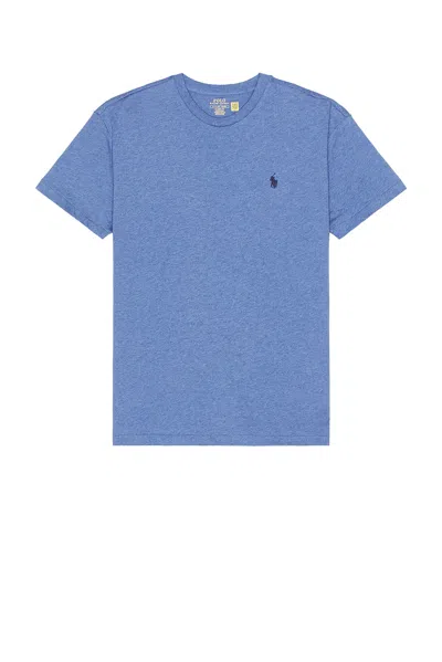 Polo Ralph Lauren Short Sleeve Solid Tee In Faded Royal Heather