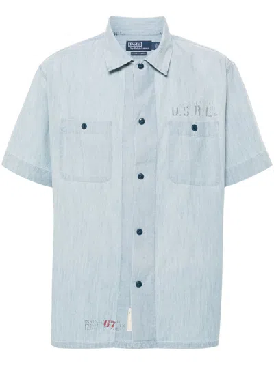 Polo Ralph Lauren Short Sleeve-sport Shirt Clothing In Lt Indigo 2