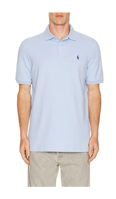 Polo Ralph Lauren Short Sleeve Stretch Mesh Polo In Blue