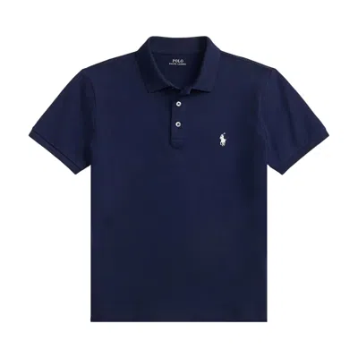Pre-owned Polo Ralph Lauren Short-sleeve Stretch Mesh Polo With 3 Button Placket 'refined Navy/smoke' | Blue |
