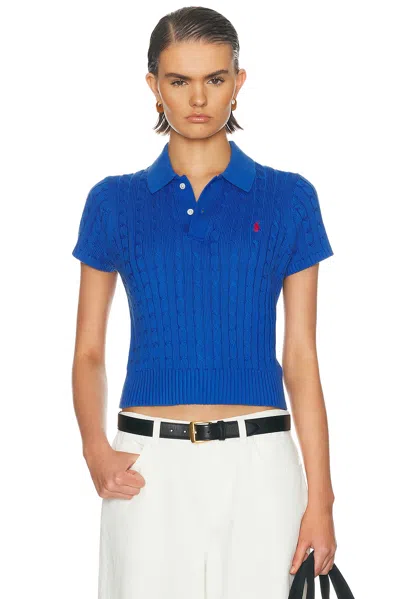 Polo Ralph Lauren Short Sleeve Sweater In Blue