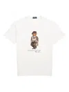 Polo Ralph Lauren Mens White Polo Bear Graphic-print Cotton-jersey T-shirt Xxl In White