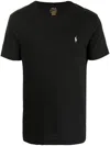 Polo Ralph Lauren Polo Pony-embroidered Cotton T-shirt In Black