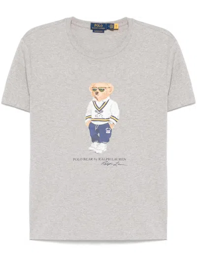 Polo Ralph Lauren Short Sleeve-t-shirt Clothing In Sp25 Andvr Hthr Hrtg Icns Bear