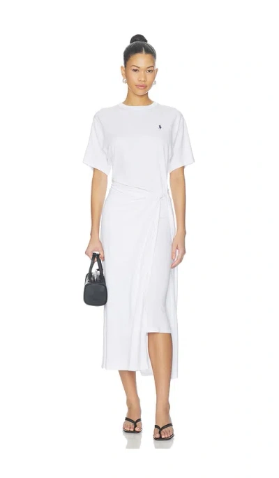 Polo Ralph Lauren Short Sleeve T Shirt Dress In White